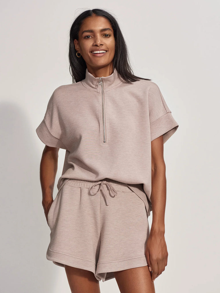 Ollie High Rise Short 3.5" in Taupe Marl
