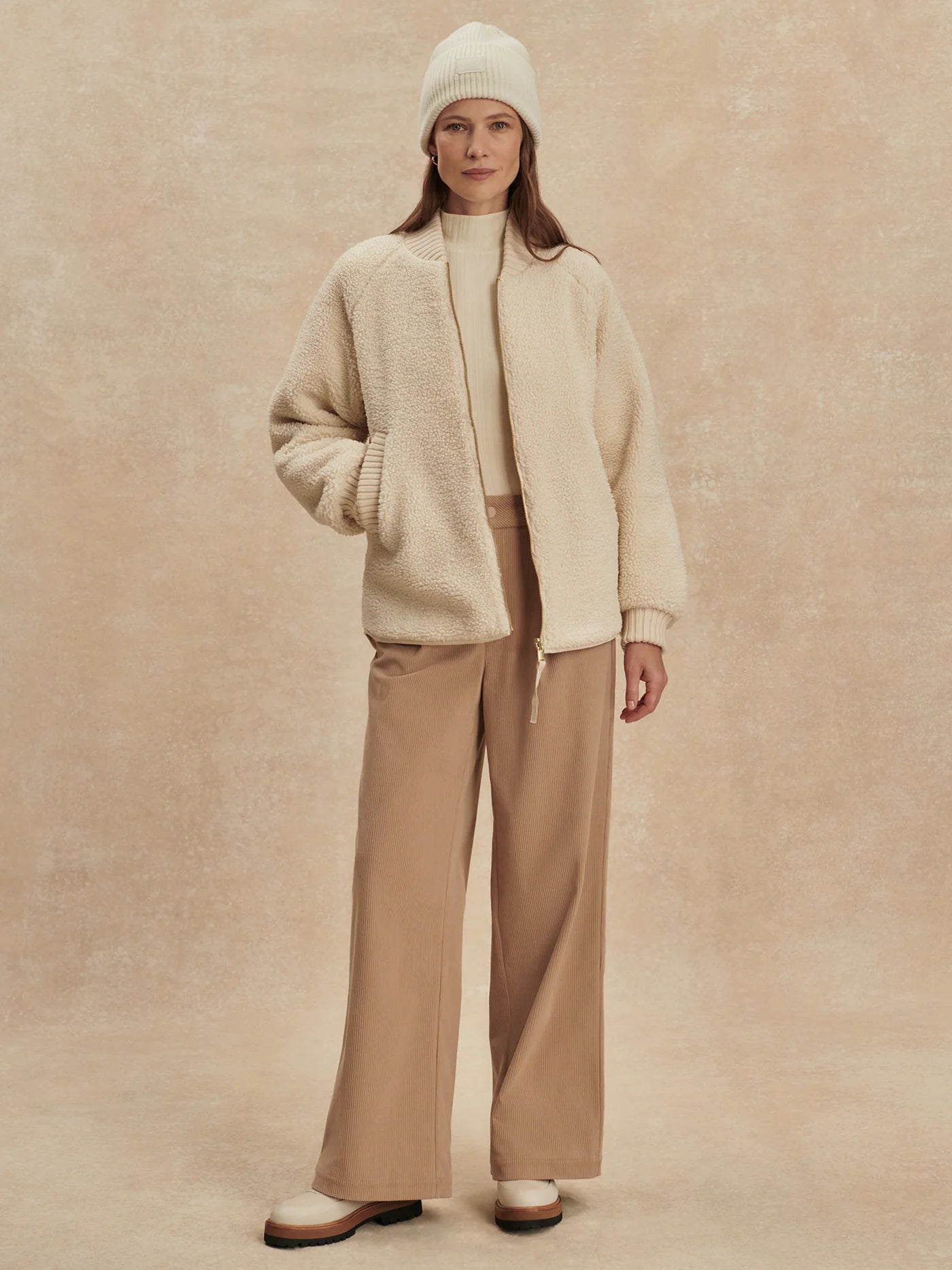 Serina Reversible Quilt Jacket in Sandshell