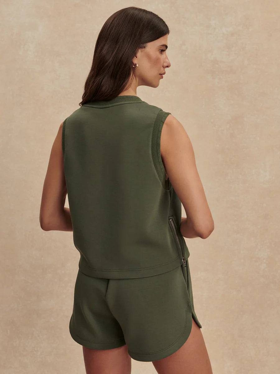 Shea Crop Tank in Thyme