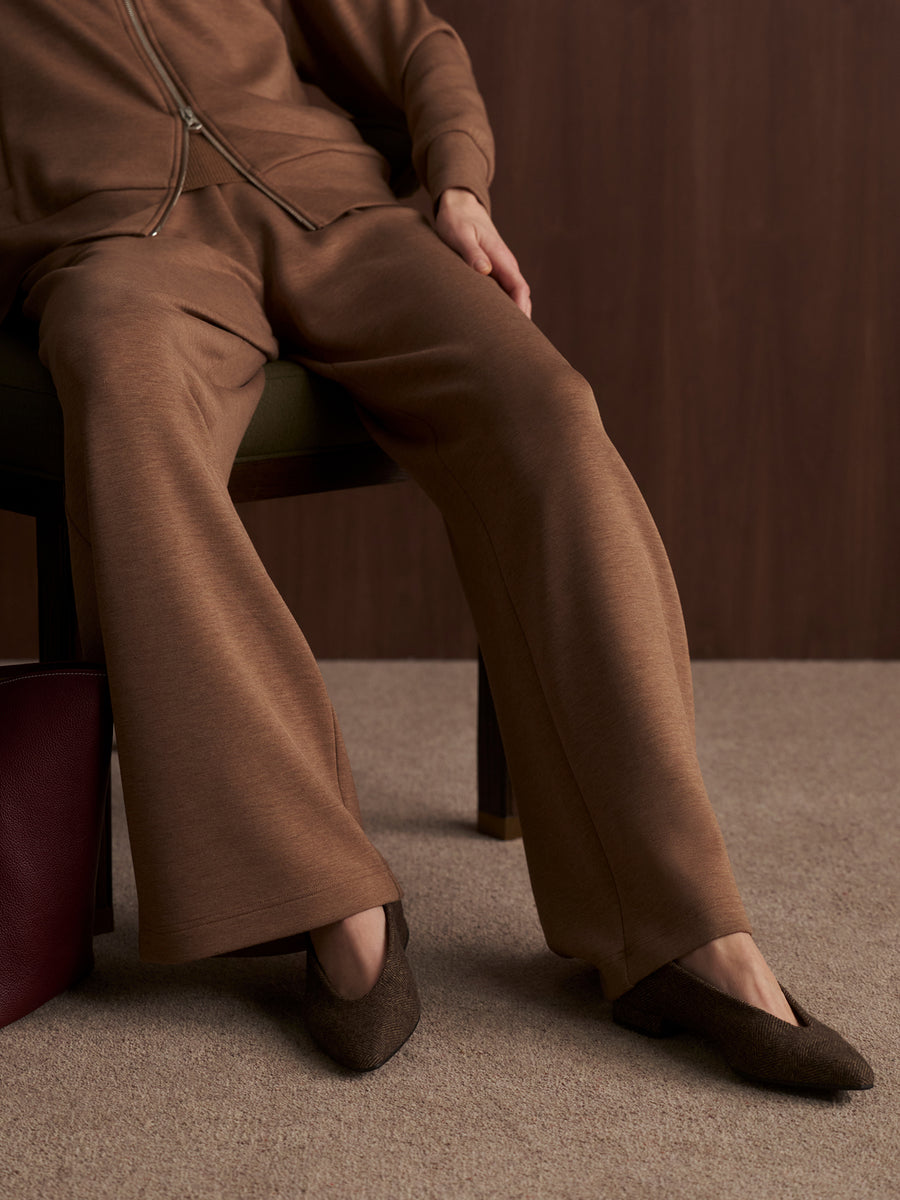 The Extra Wide Leg Pant 29.5" in Golden Bronze Marl