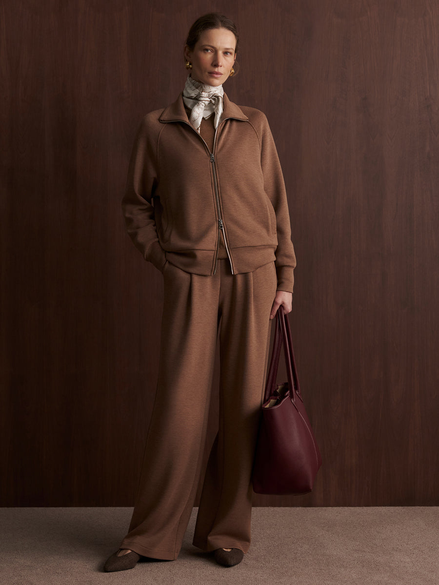 The Extra Wide Leg Pant 32" in Golden Bronze Marl