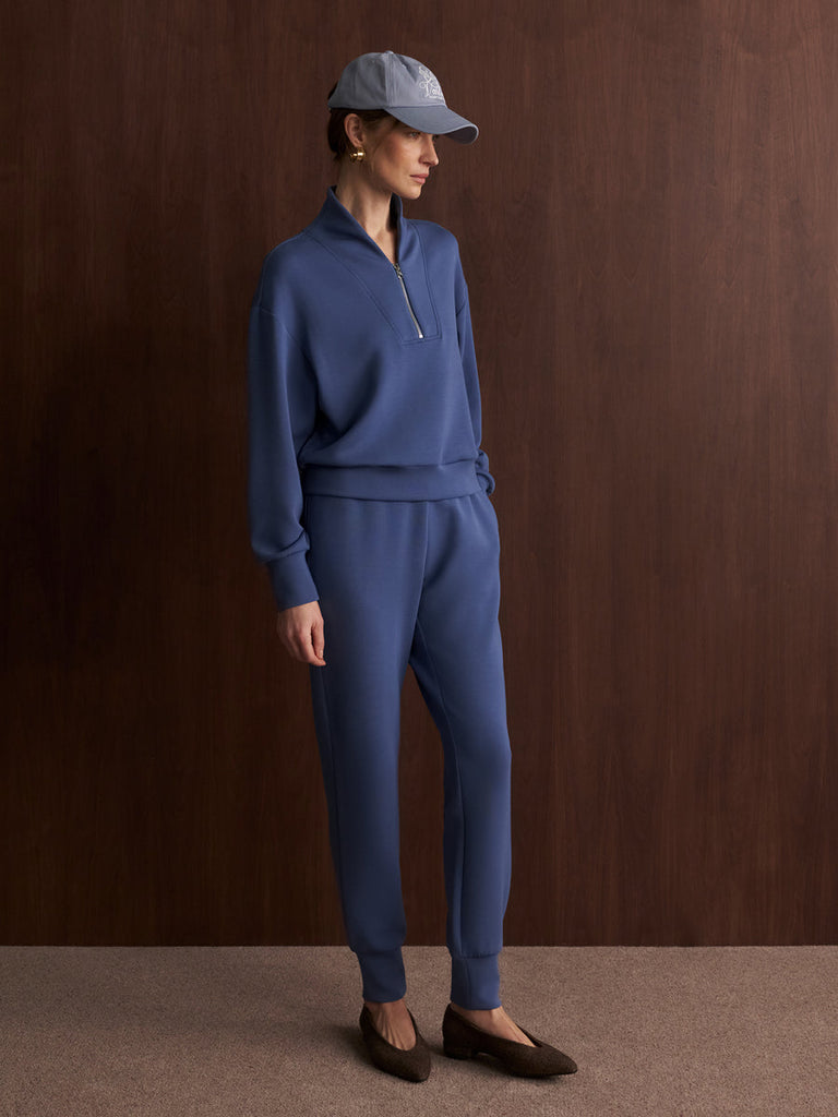 The Slim Cuff Pant 30" in Bijou Blue