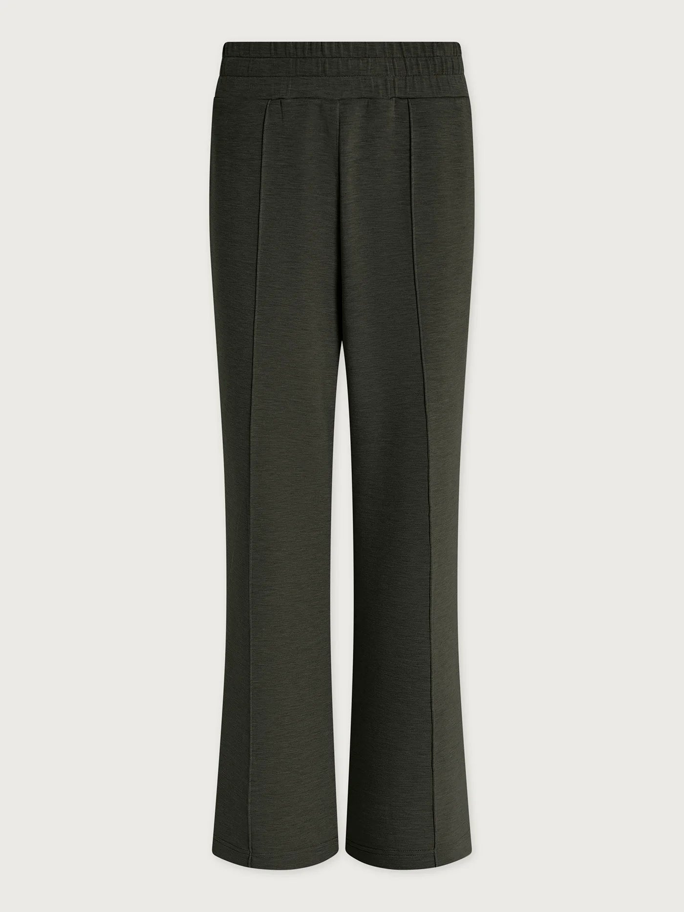 The Wide Leg Pant 30" in Olive Marl