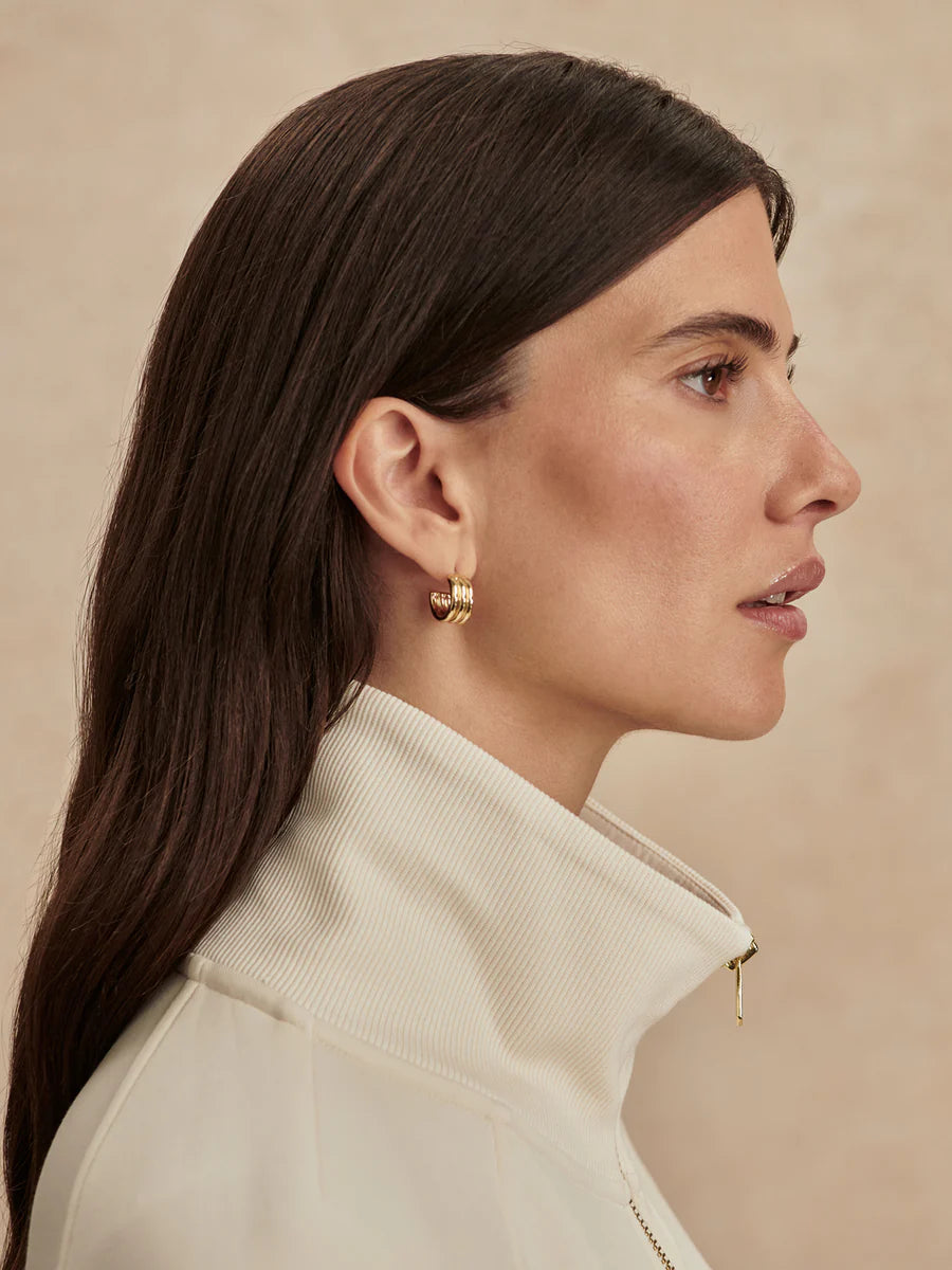 Tyde Zip Through Sweat in Pristine