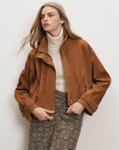 Bateman Suede Jacket in Acorn