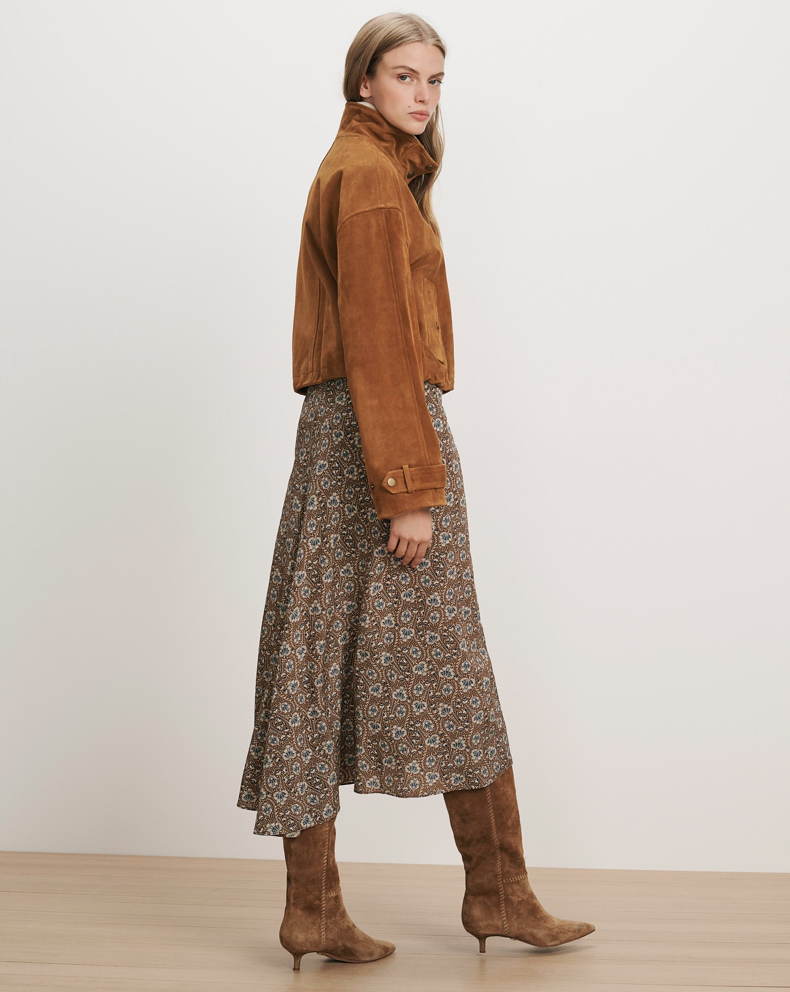 Bateman Suede Jacket in Acorn