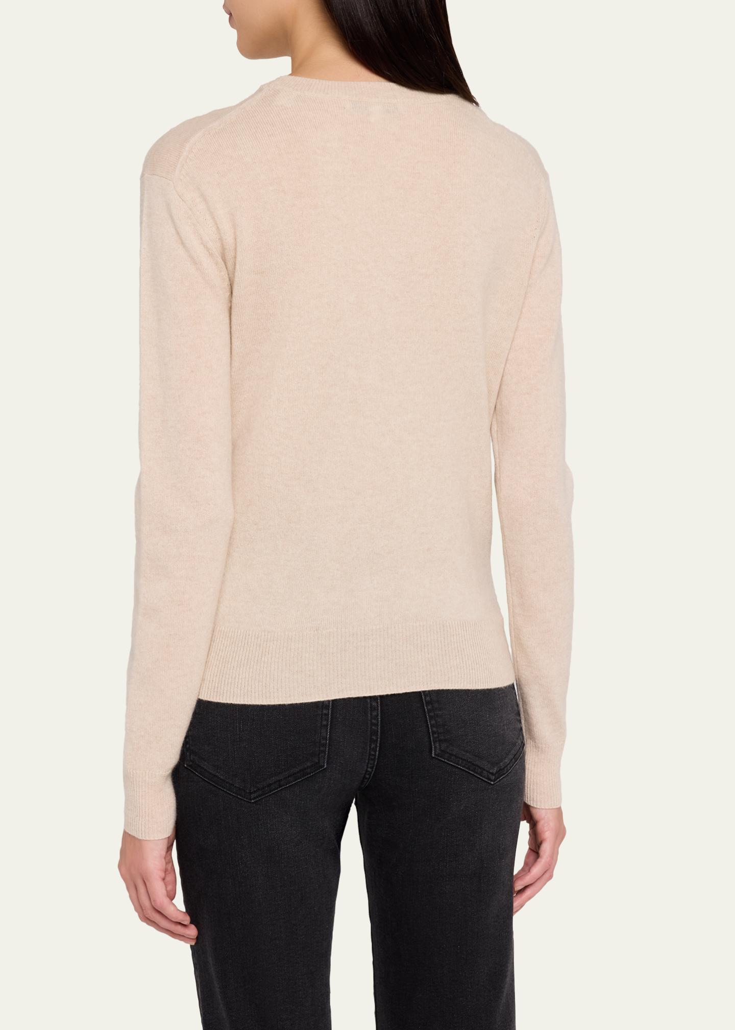 Frankie Brooch Pullover in Oatmeal Melange