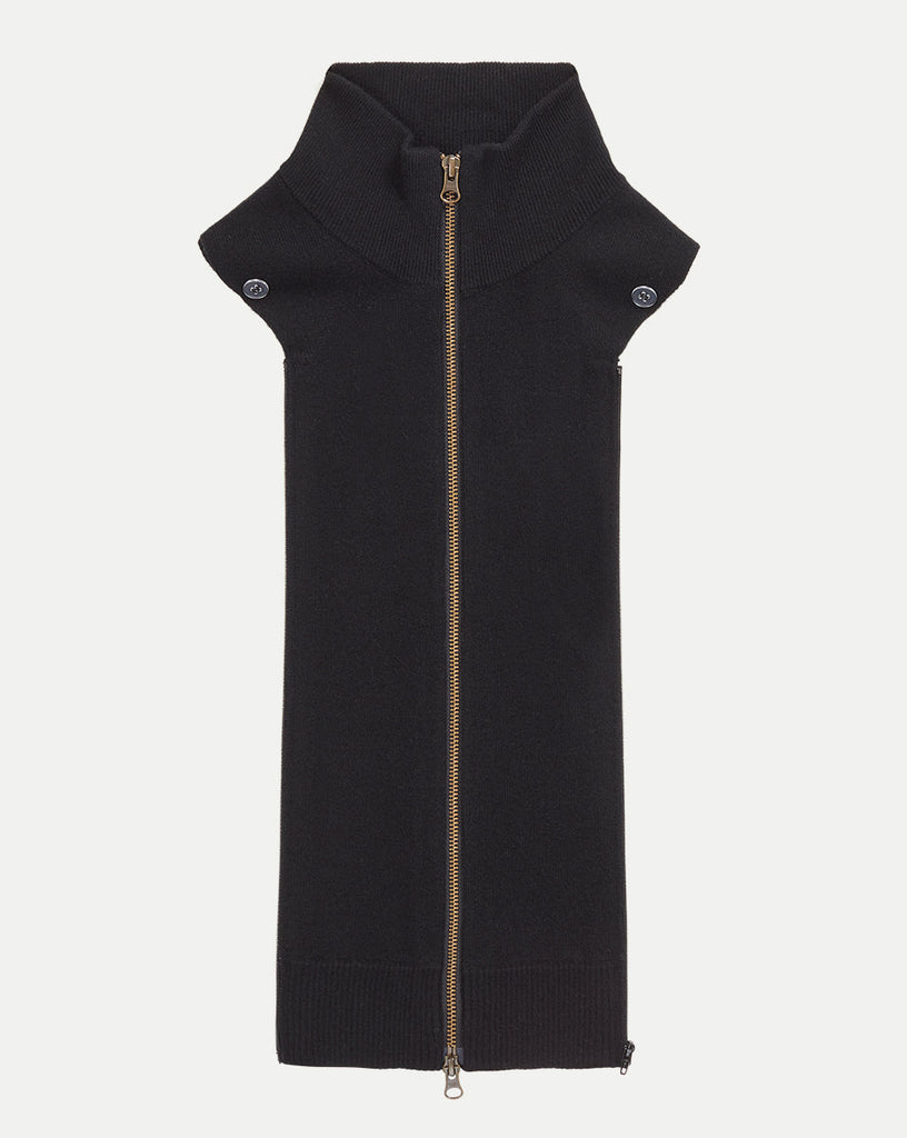 Uptown Merino Wool-Cashmere Dickey in Black