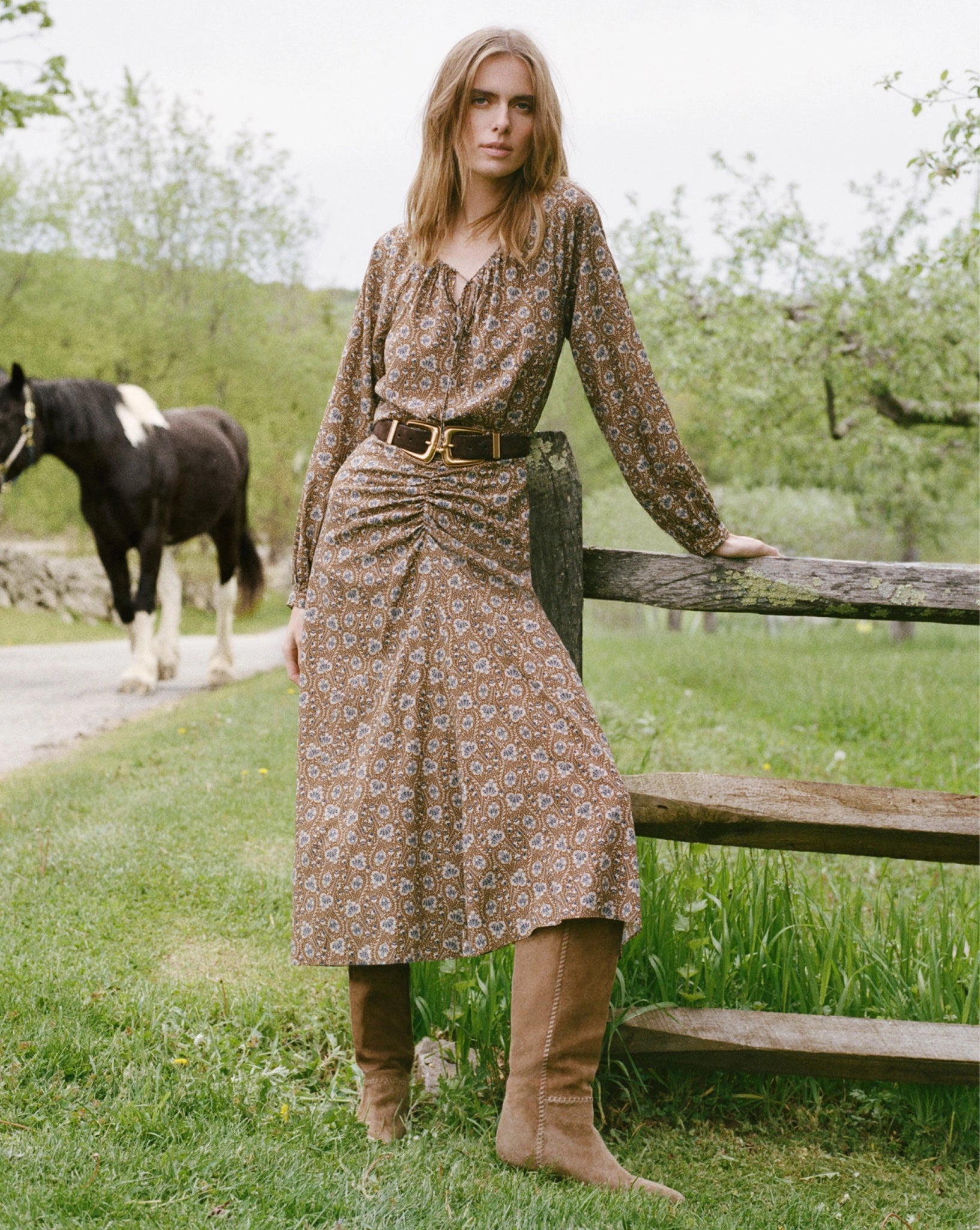 Rhosen Floral Blouse in Acorn Multi