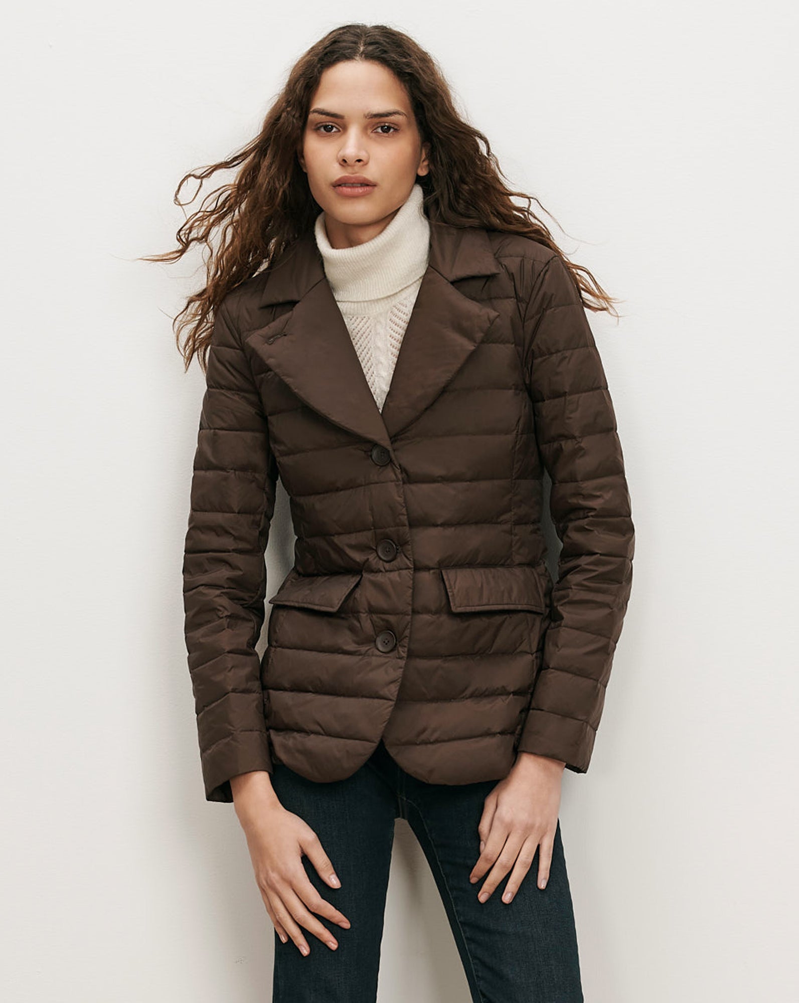The Puffer Blazer in Espresso