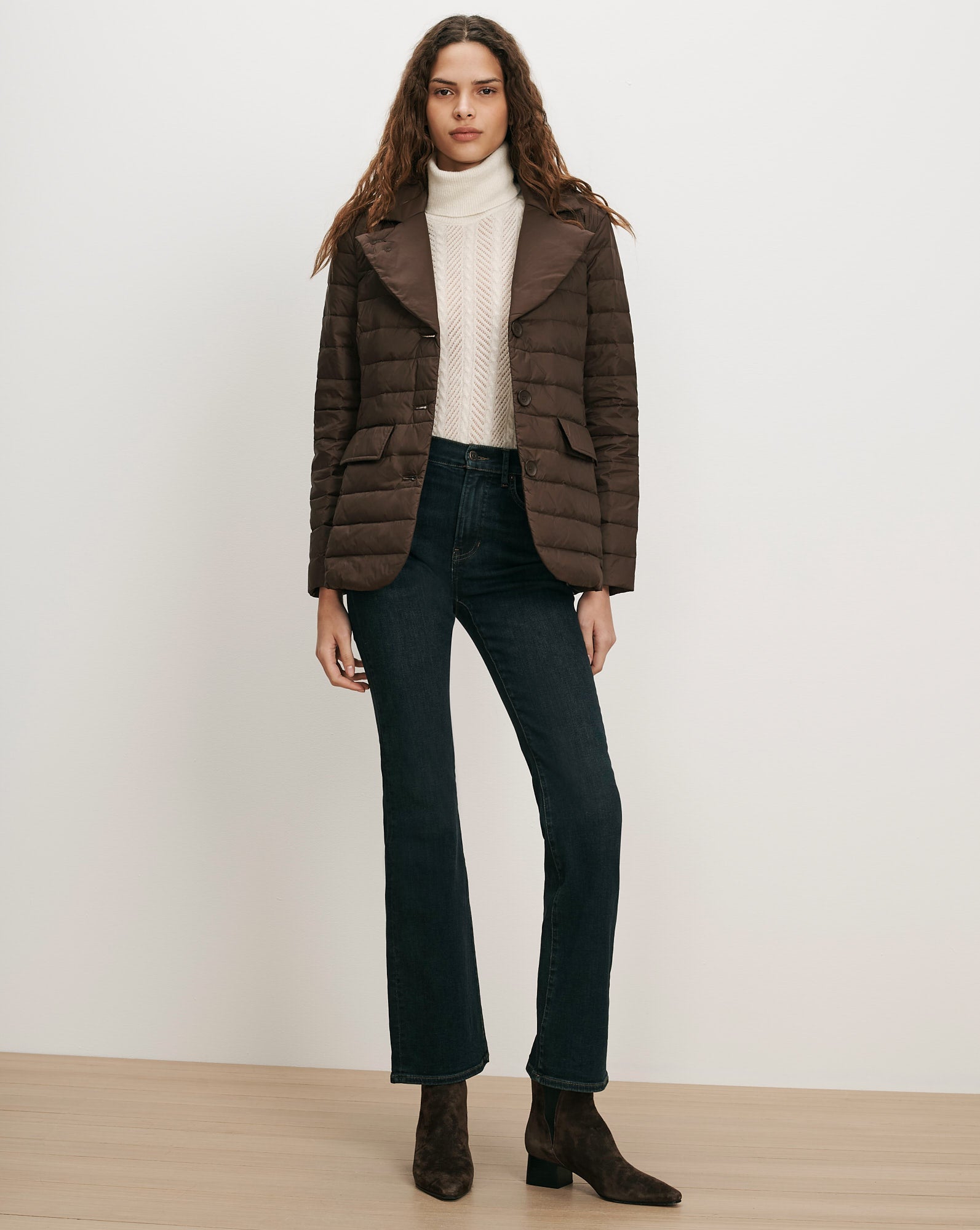 The Puffer Blazer in Espresso