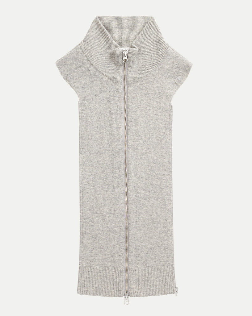 Uptown Merino Wool-Cashmere Dickey in Grey