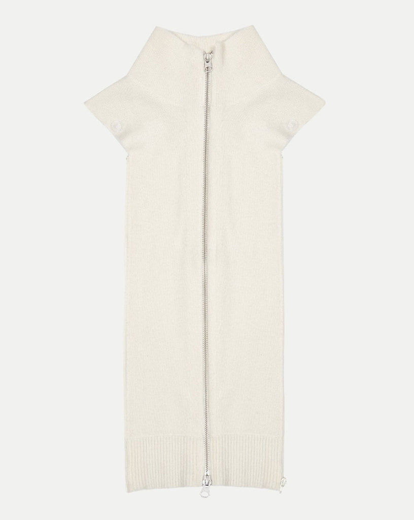 Uptown Merino Wool-Cashmere Dickey in Ivory