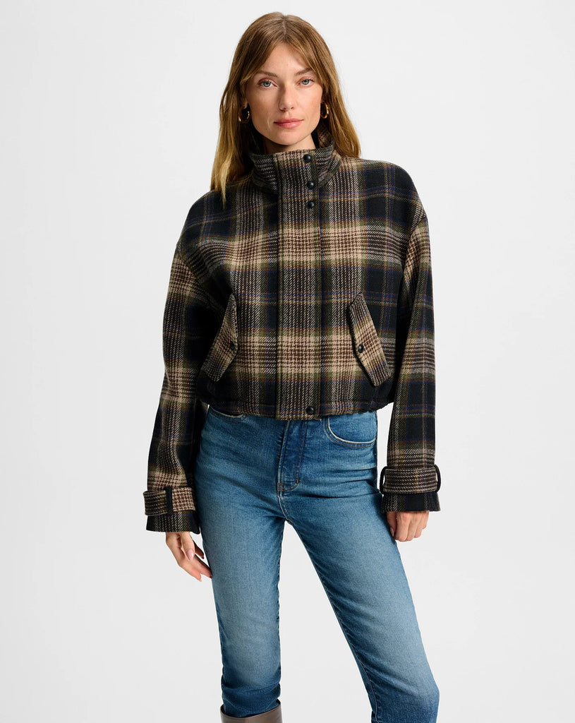 Bateman Plaid Jacket in Black Multi