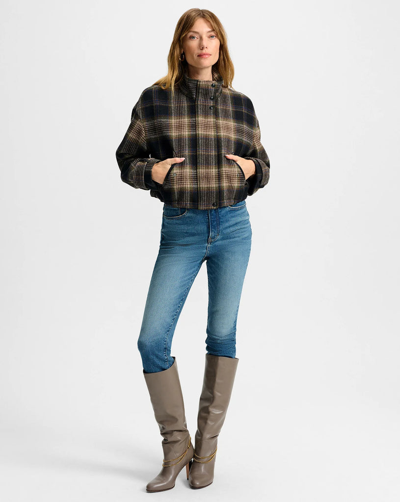 Bateman Plaid Jacket in Black Multi