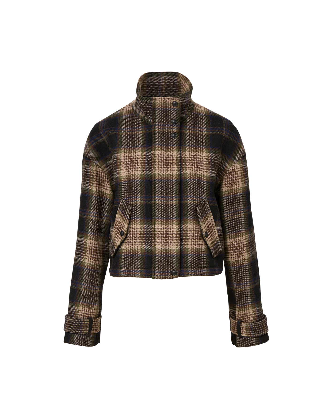 Bateman Plaid Jacket in Black Multi
