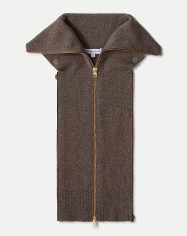 Beach Cashmere Dickey in Heather Dark Umber