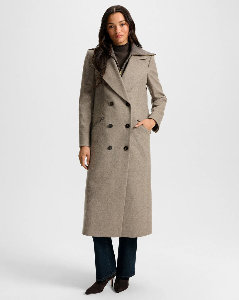Beach Cashmere Dickey in Heather Dark Umber