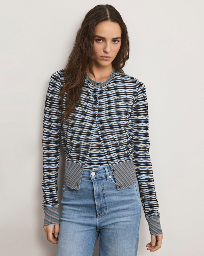 Cambria Knit Cardigan in Blue Jay Multi