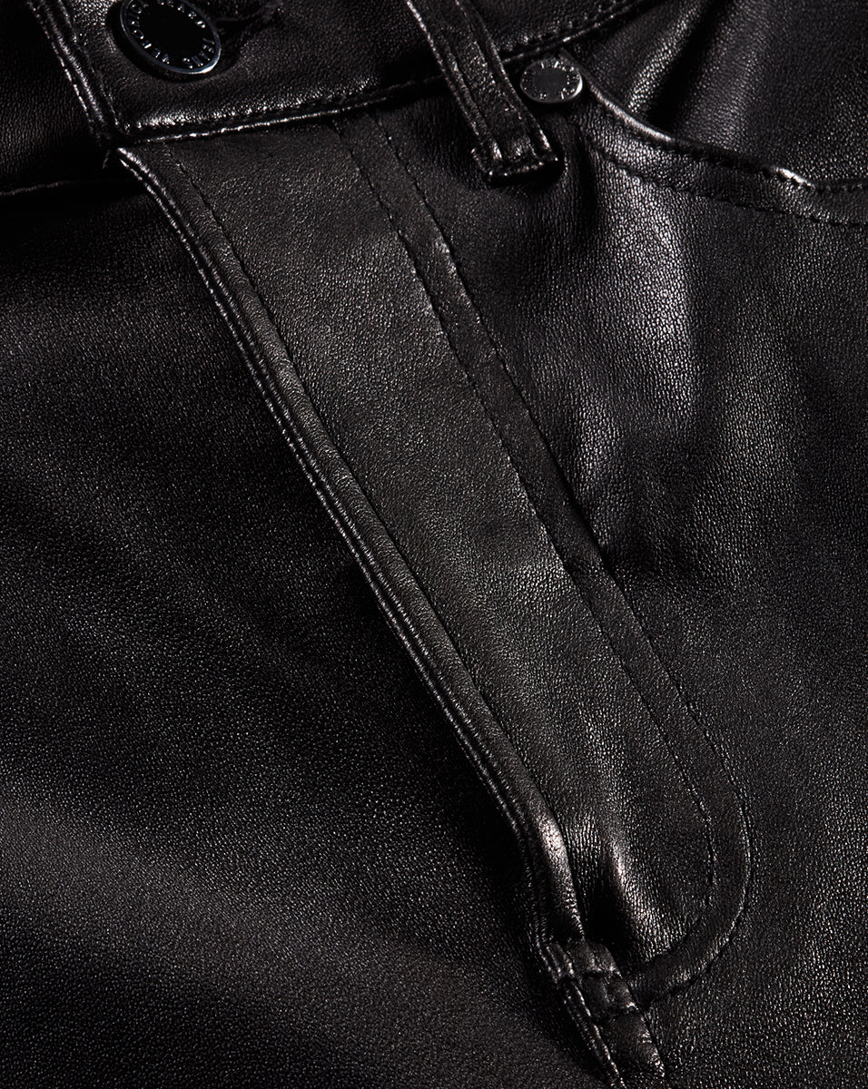 Carson Leather Pant in Black