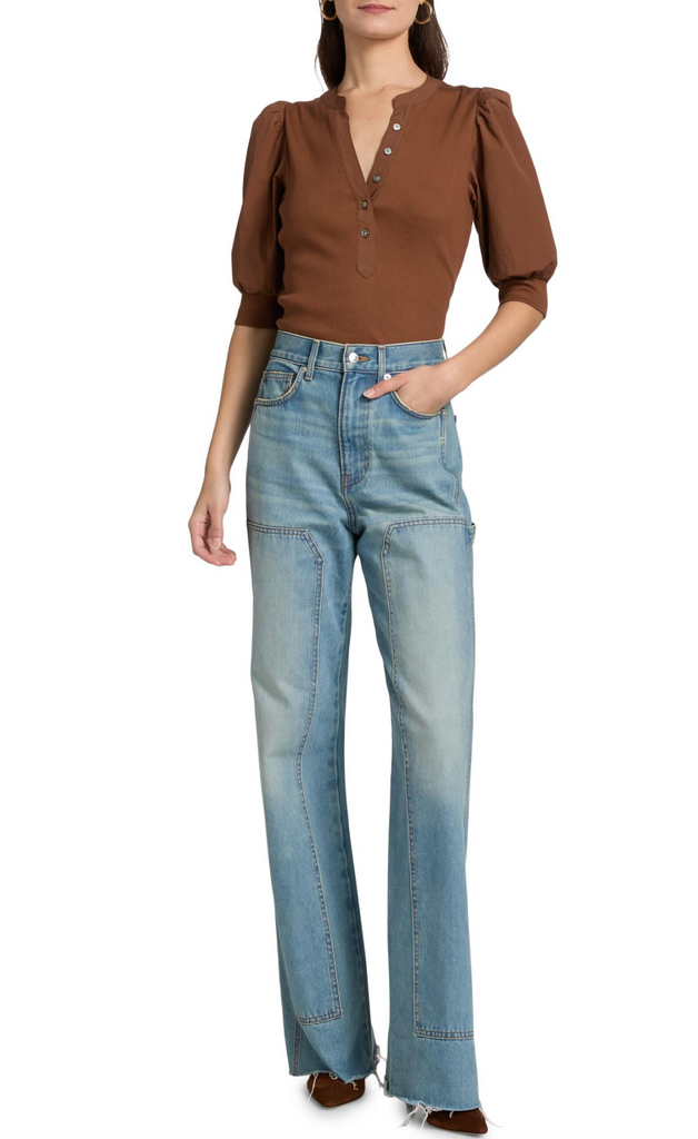 Coralee Top in Mahogany