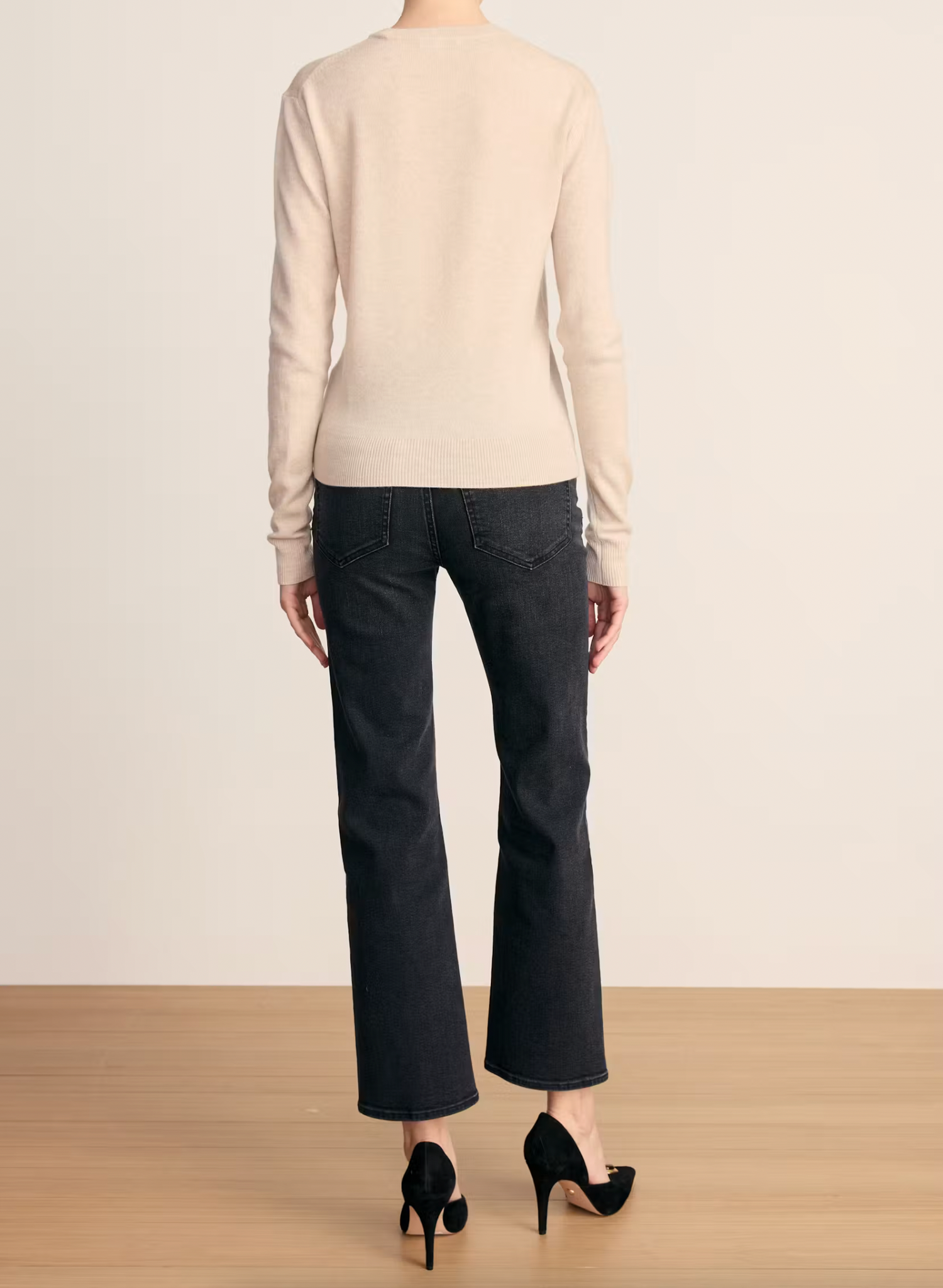 Frankie Brooch Pullover in Oatmeal Melange