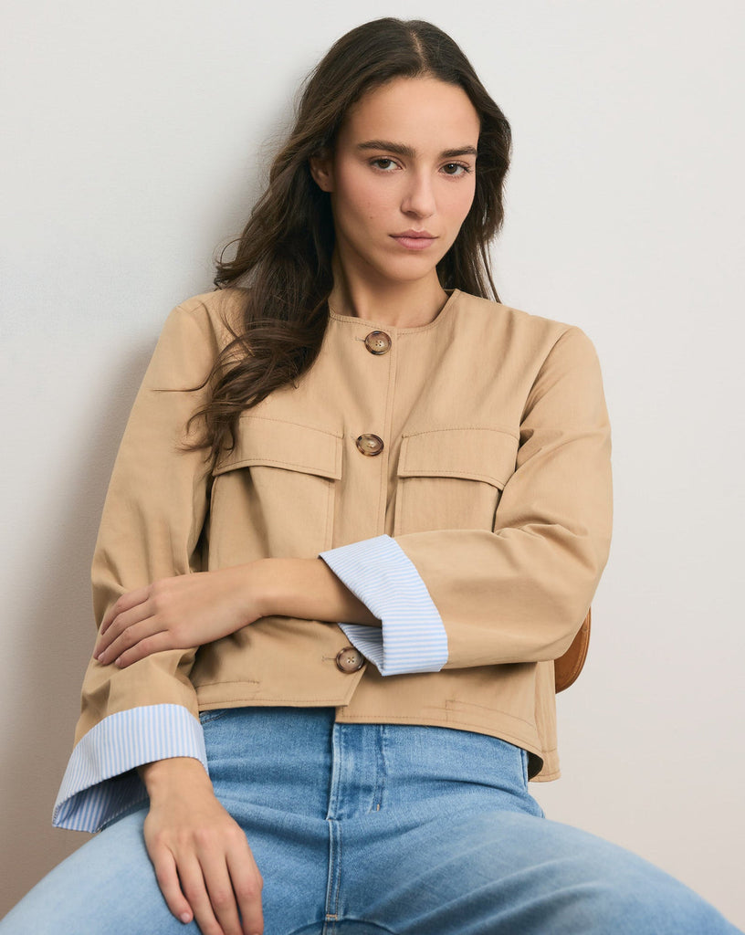 Gala Utility Jacket in Khaki