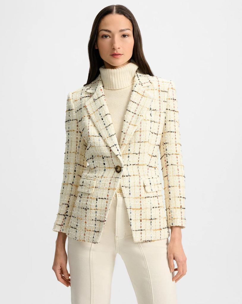 Healy Tweed Dickey Jacket in Ecru Multi