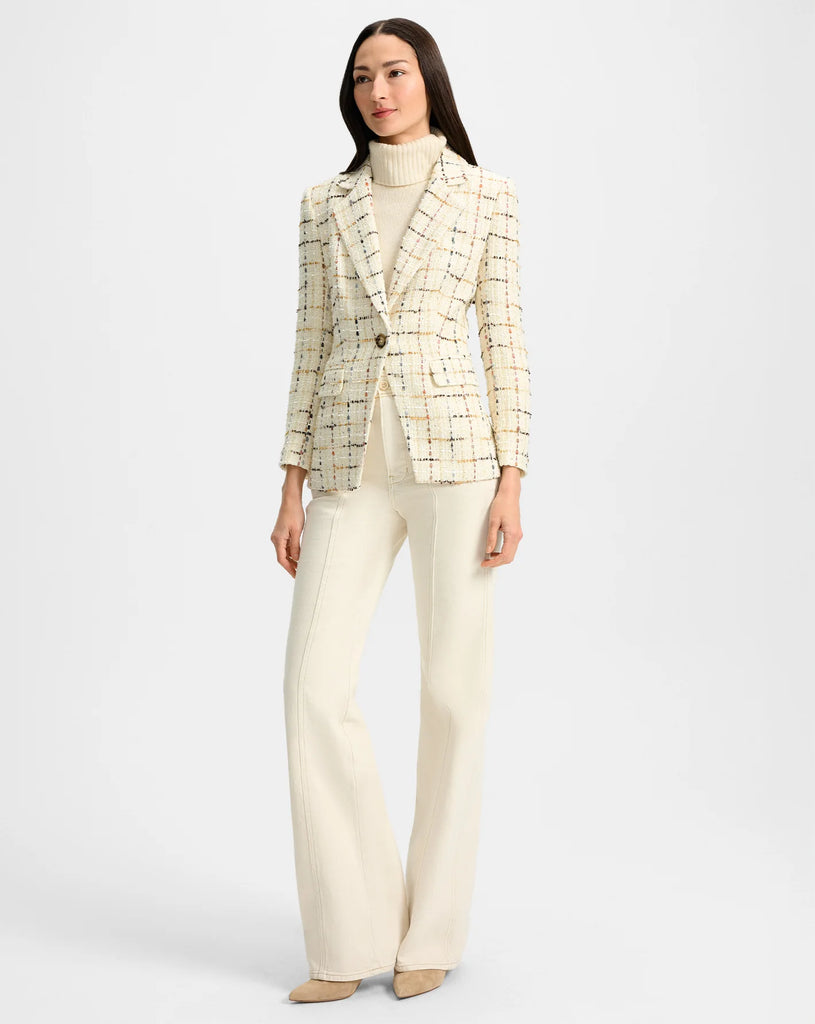 Healy Tweed Dickey Jacket in Ecru Multi