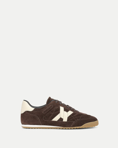 Veronica Beard Natalia Suede Sneaker in Espresso