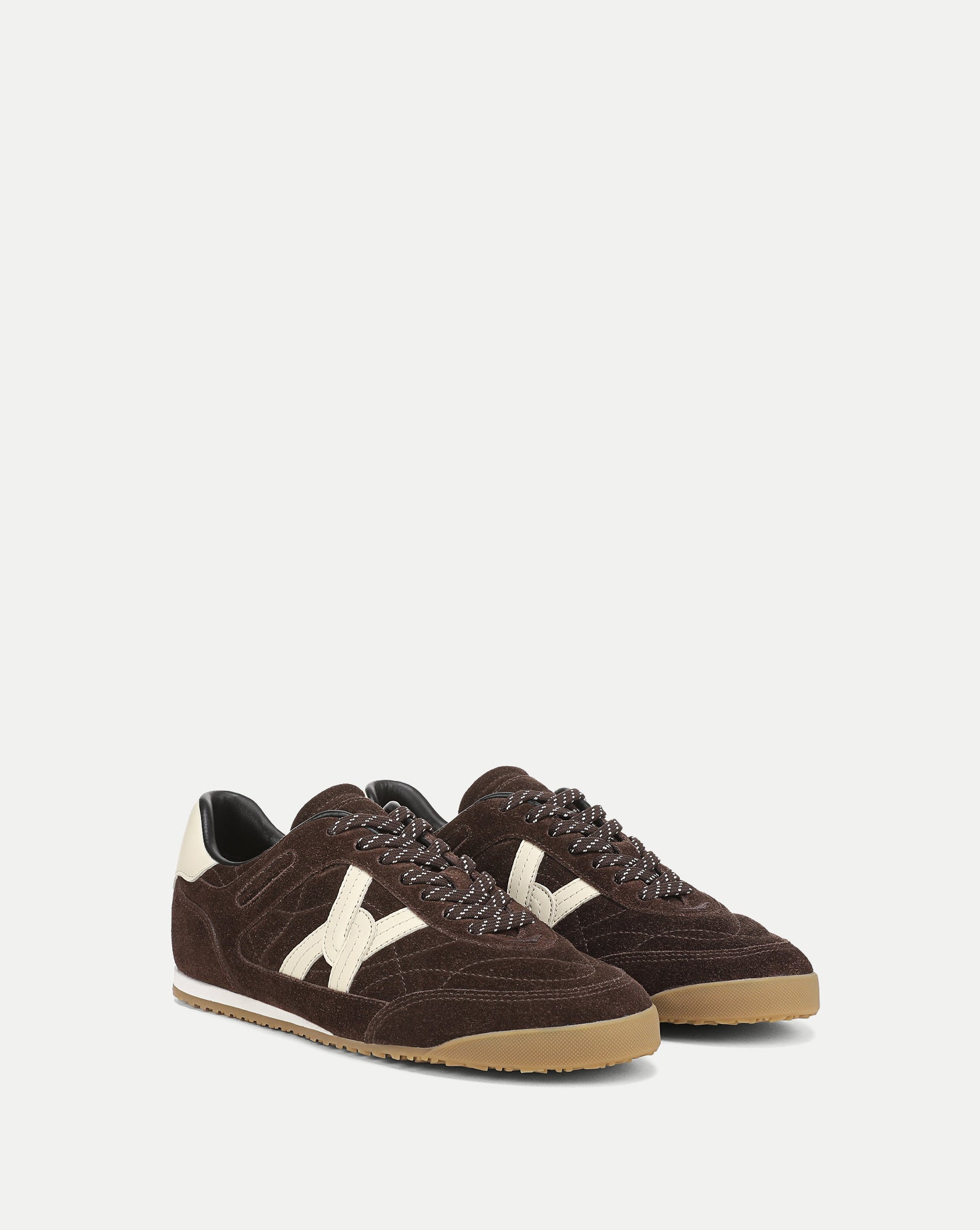 Veronica Beard Natalia Suede Sneaker in Espresso