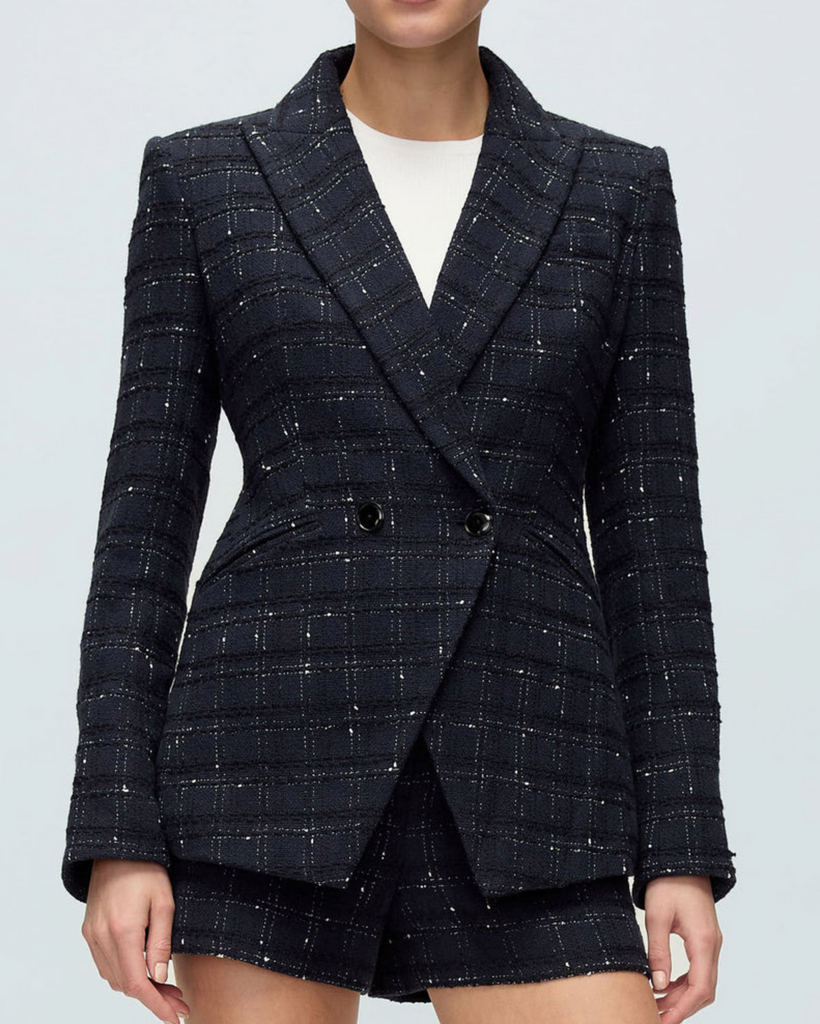 Rickie Dickey Jacket in Navy/Off White