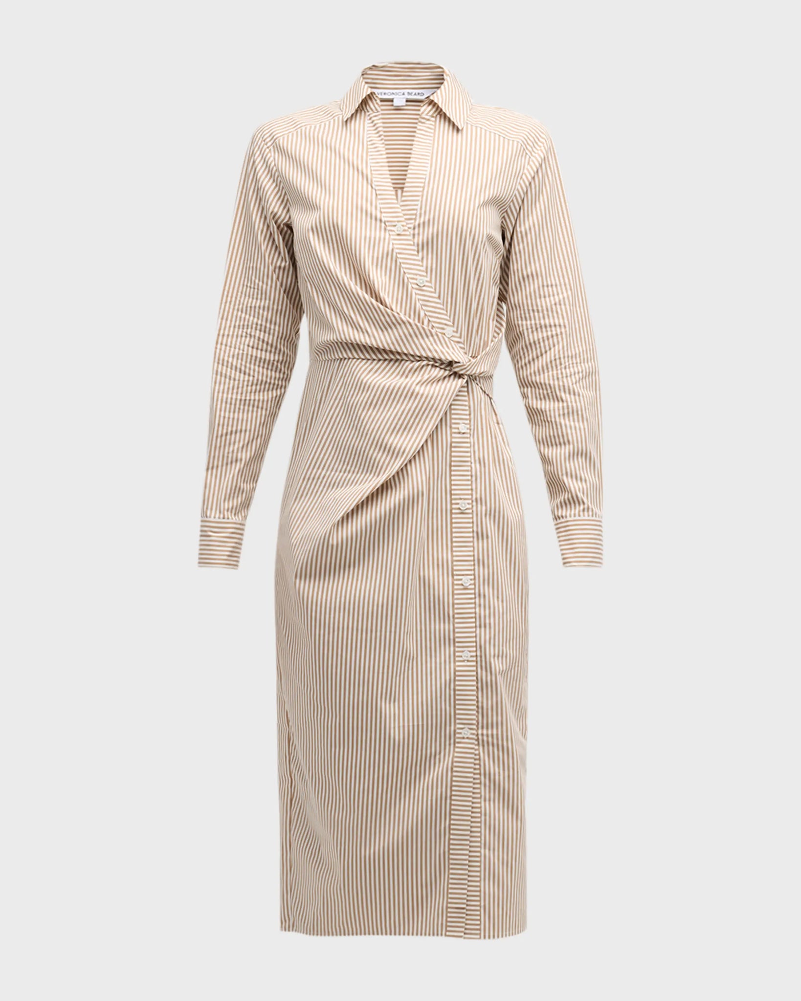 Wright Dress in Acorn/White