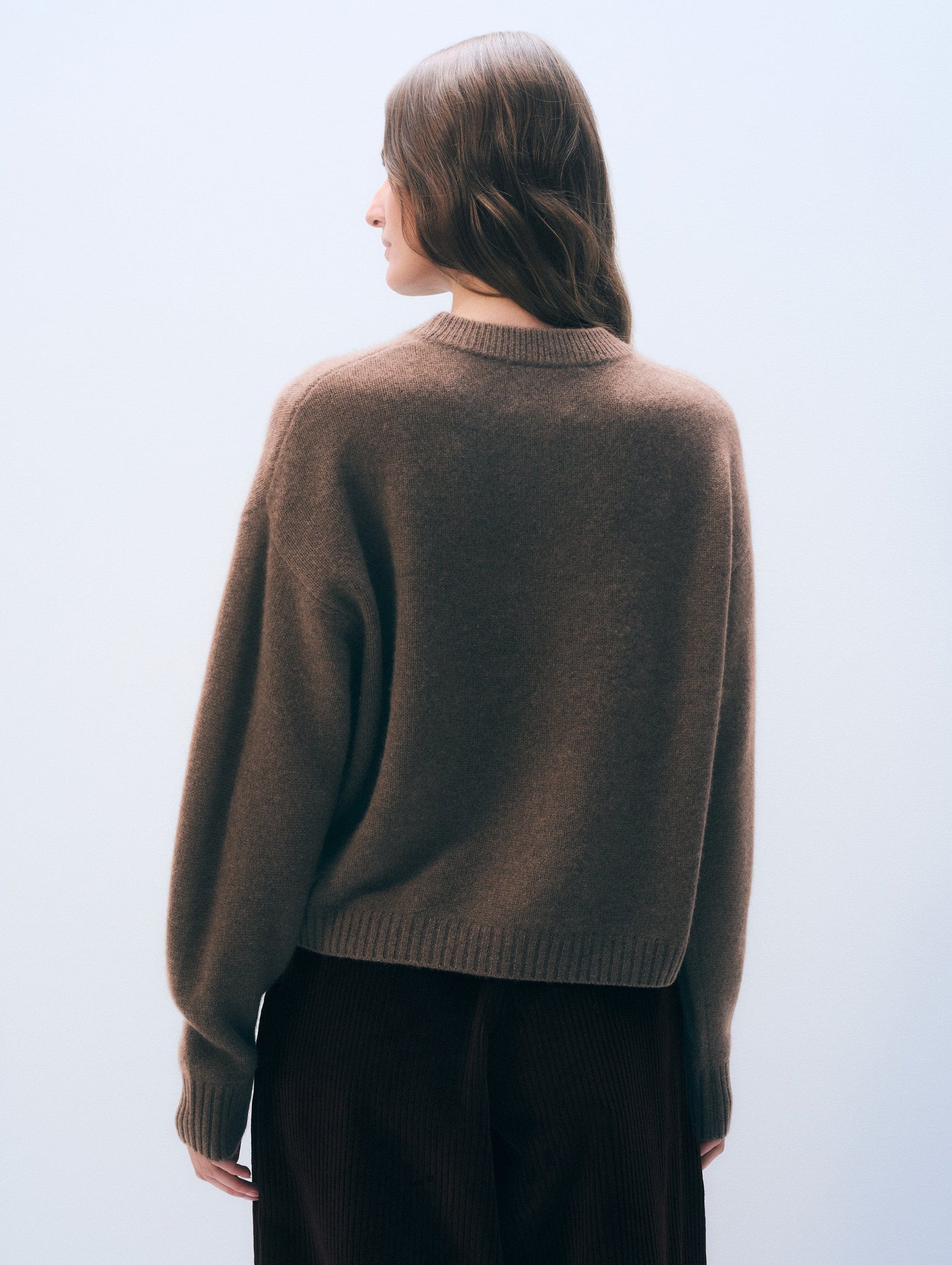 Cashmere Argyle Crew in Multi Combo
