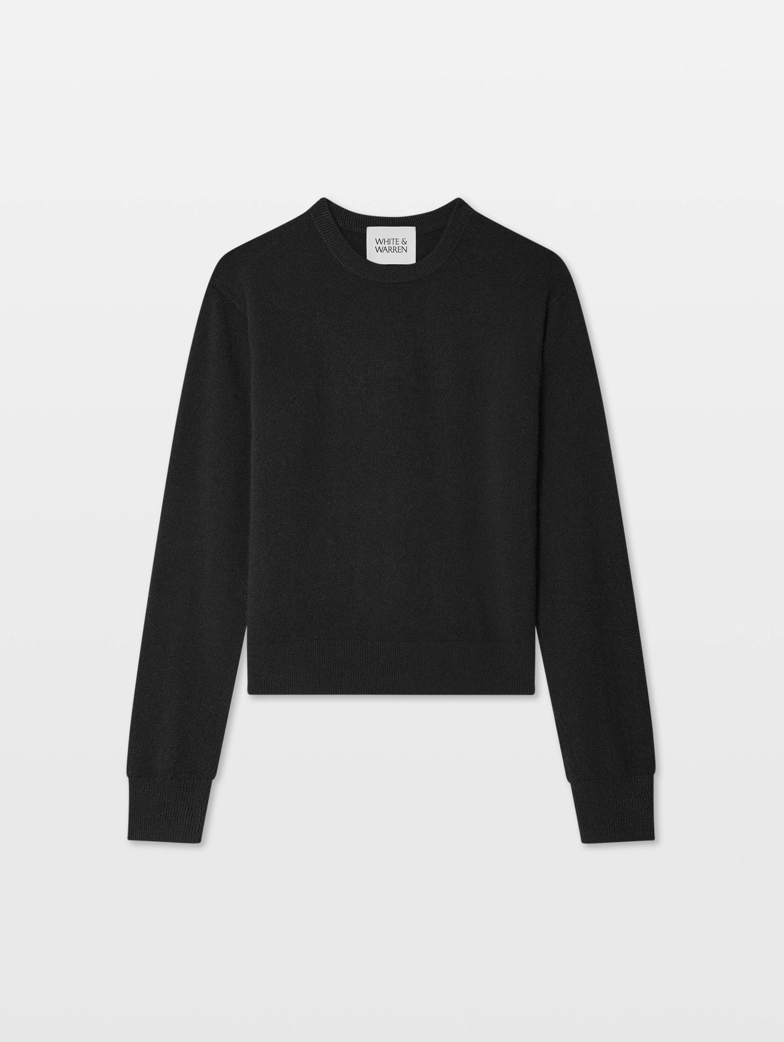 Cashmere Crew in Black