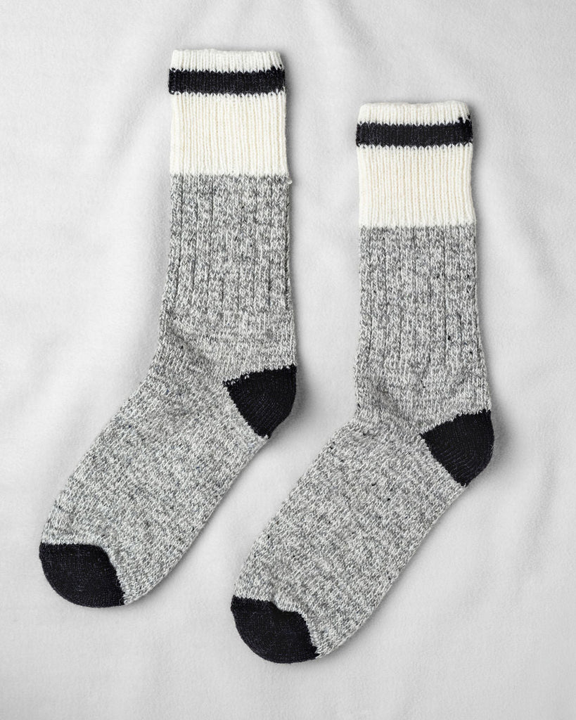Wool Camp Socks in Black