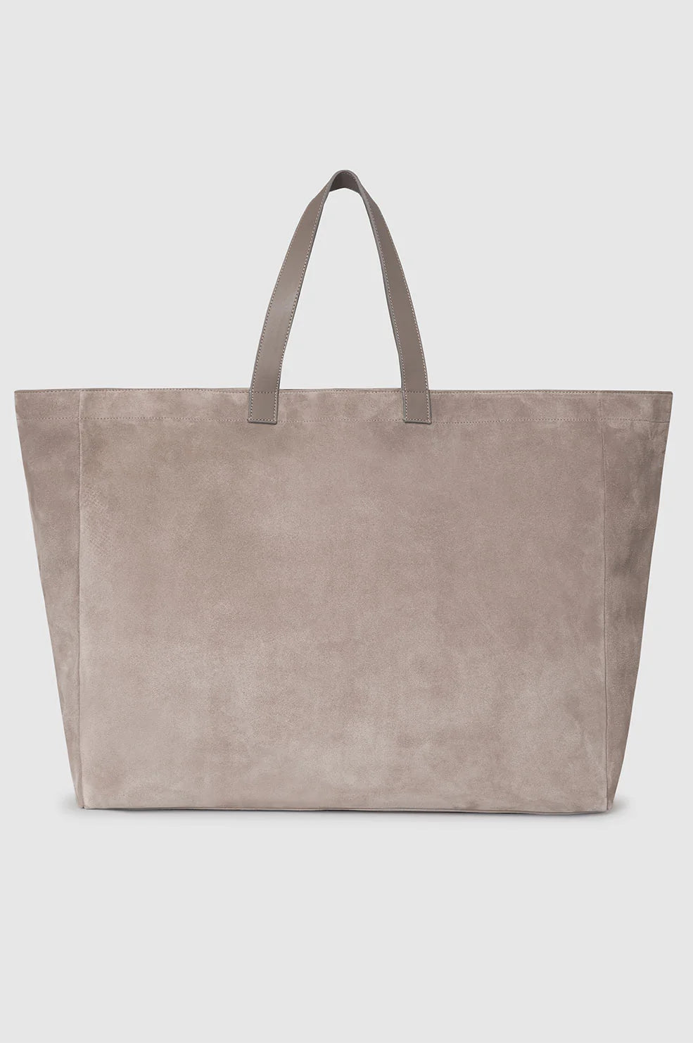 XL Rio Tote in Taupe Suede