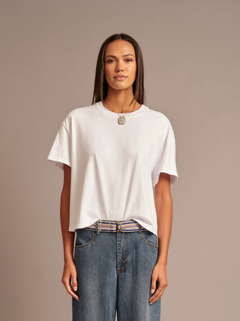 Carter Tee in White