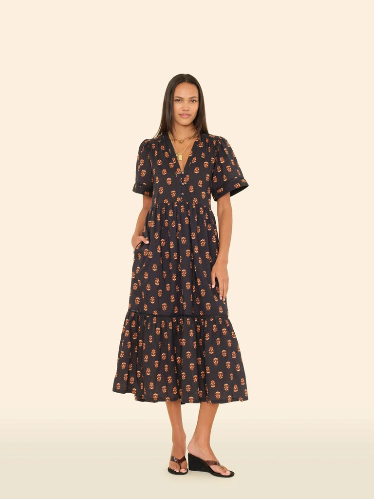 Goldin Dress in Wheat Stamp