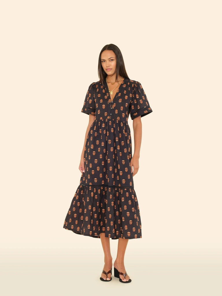 Goldin Dress in Wheat Stamp