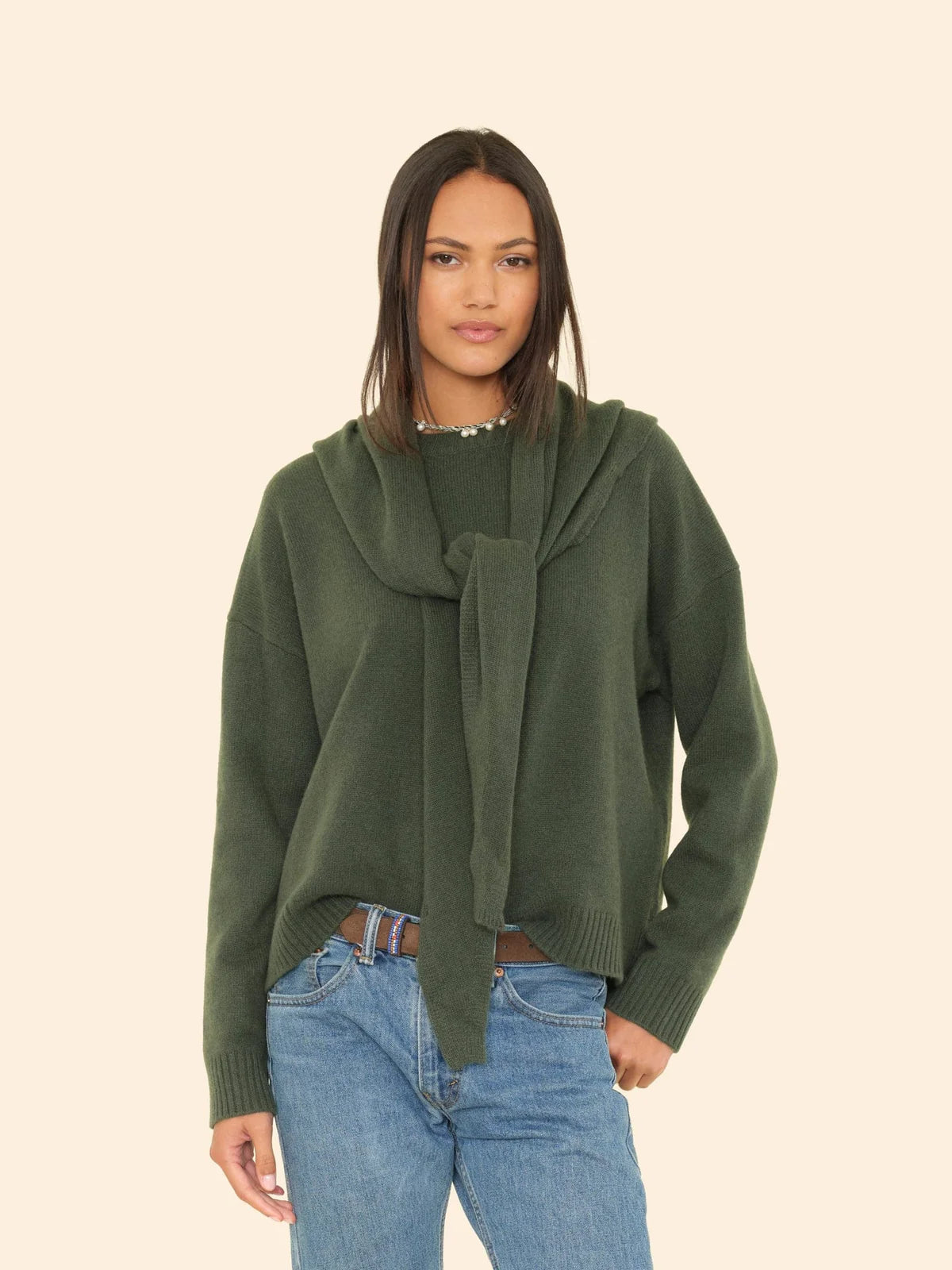 Lela Sweater in Myrtle Green