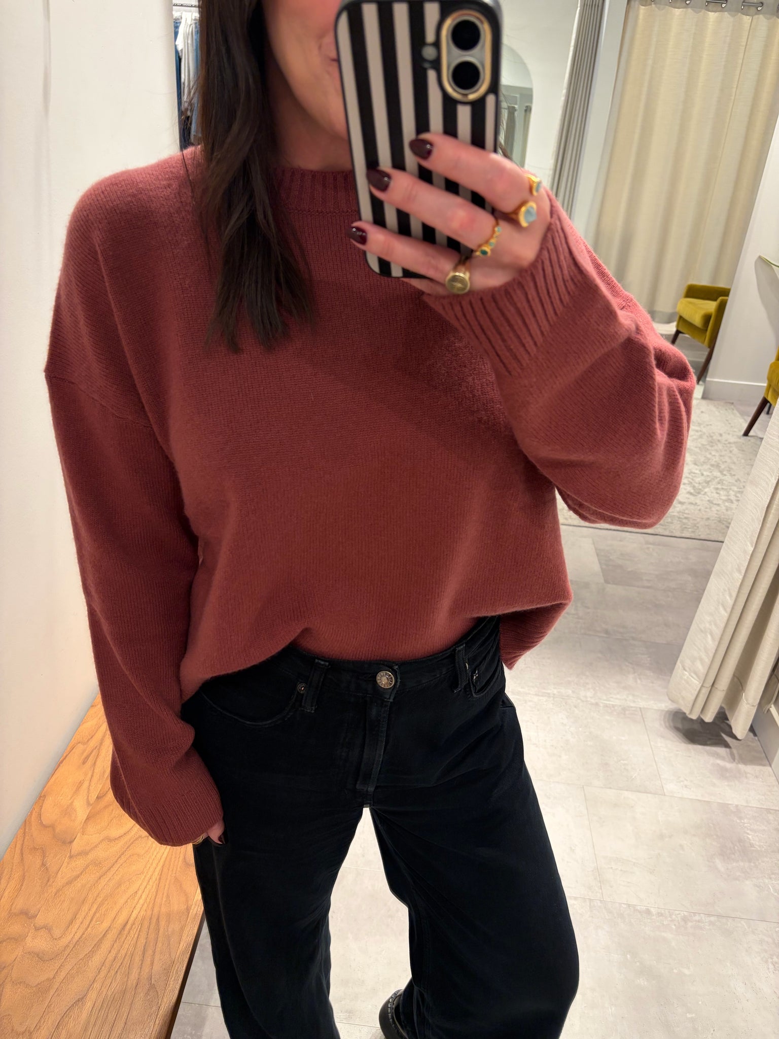 Lela Sweater in Rose Meadow