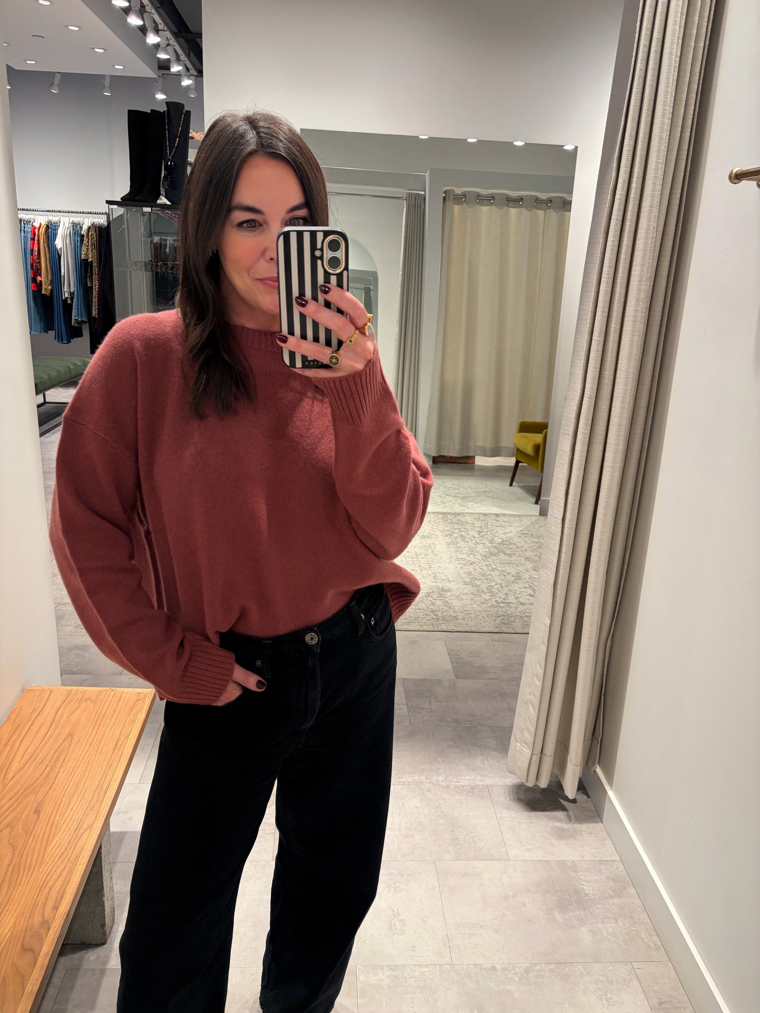 Lela Sweater in Rose Meadow