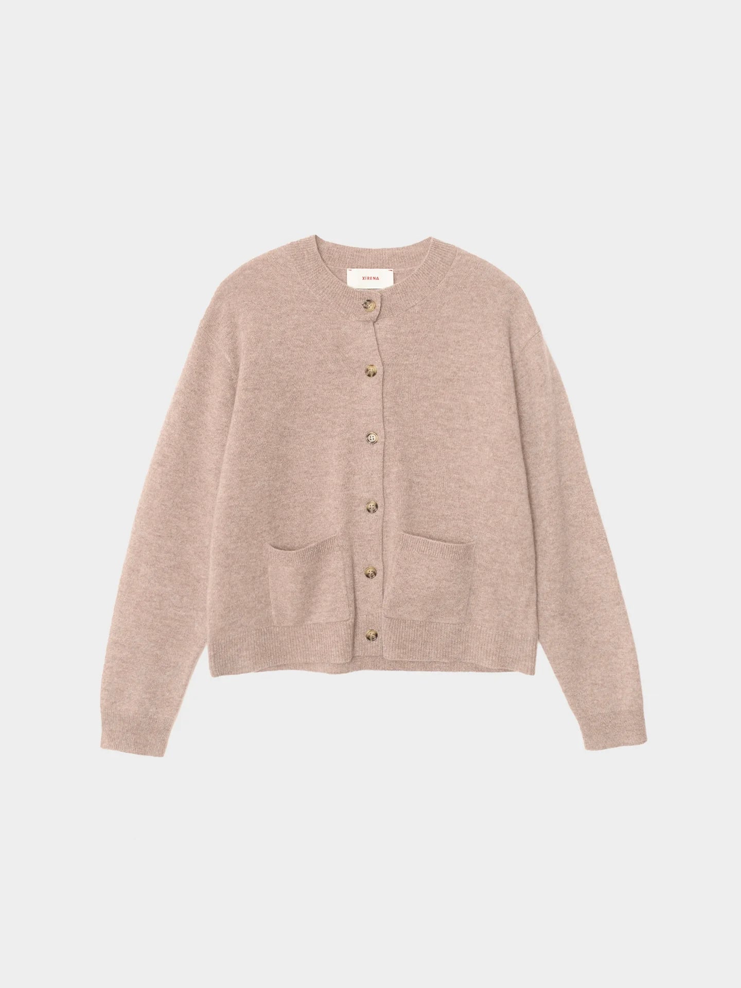 Lillian Cardigan in Heather Brown