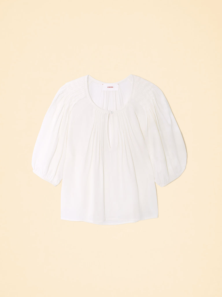 Louisa Top in White Agate