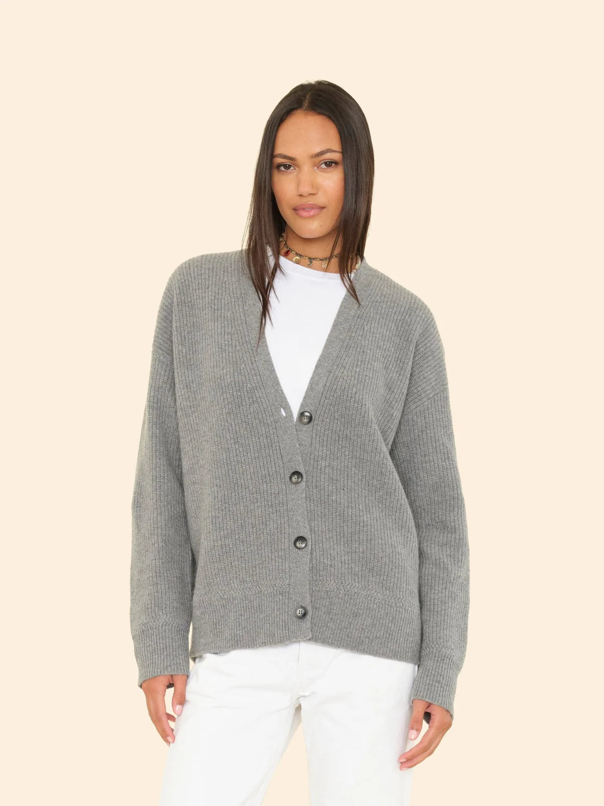 Ramona Cardigan in Flannel Grey Heather