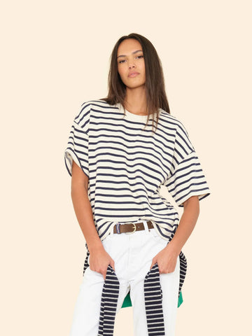 Romeo Sweatshirt in Natural Stripe