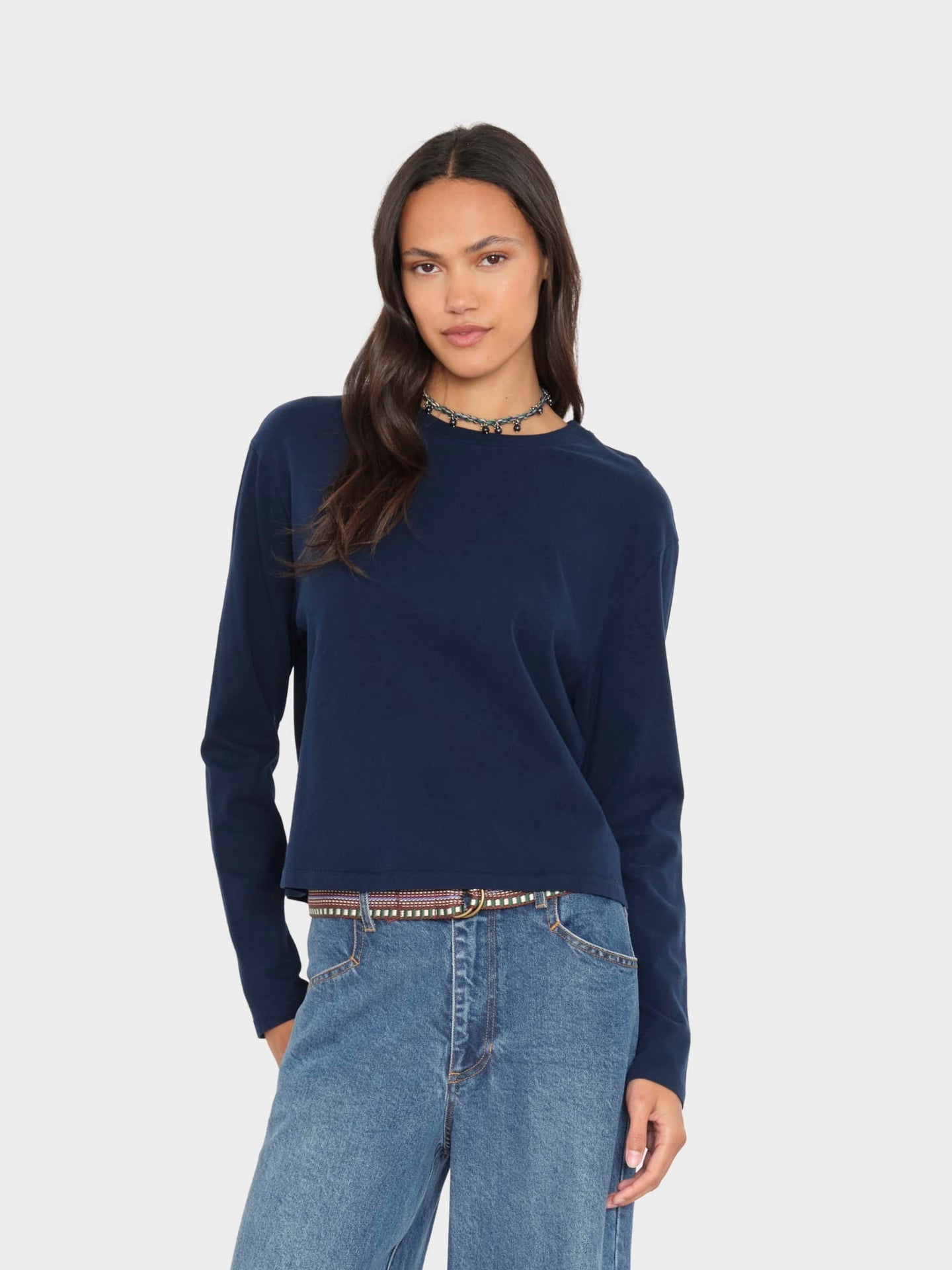 Terrance Tee in Navy
