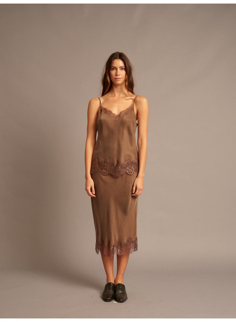 Yvette Skirt in Olive Brown