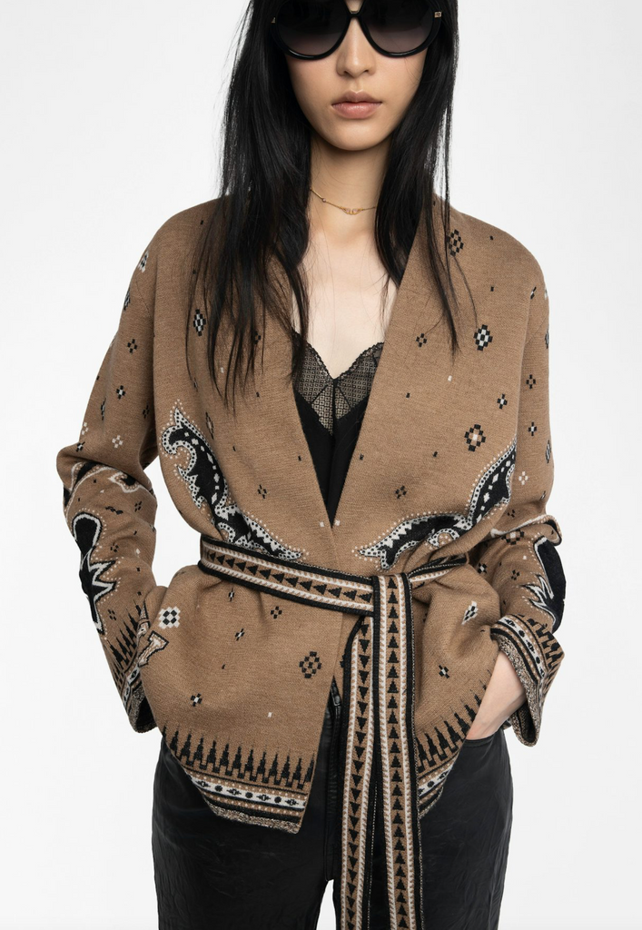 Kala Wool Cardigan in Daim